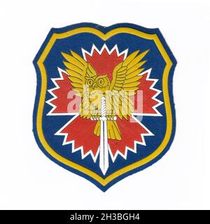 Patch FSB russa con sfondo bianco Foto Stock