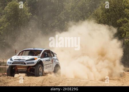 2021 Campionato Italiano velocità Offroad: Auto da corsa a Chiusdino, Toscana Italia. Foto Stock