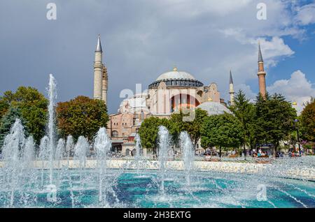 La storica Hagia Sophia a Instanbul Foto Stock