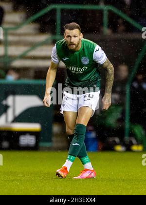 27 ottobre 2021; Easter Road, Edimburgo, Scozia; Scottish Premier League football, Hibernian versus Celtic; Martin Boyle of Hibernian Foto Stock