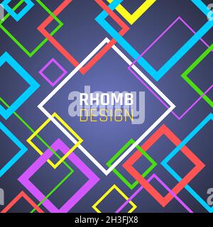 Modello banner contemporaneo. Modello di media web di disegno geometrico. Design creativo per copertina o volantino vettoriale per biglietti d'affari Illustrazione Vettoriale