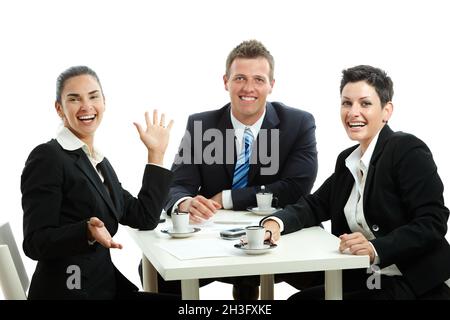 Uomini d'affari che hanno una pausa caffè Foto Stock