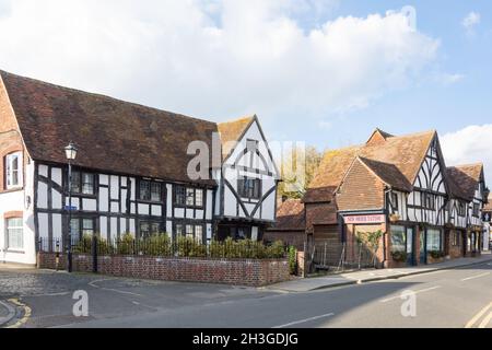 Antica Tanyard House, High Street, Edenbridge, Kent, Inghilterra, Regno Unito Foto Stock