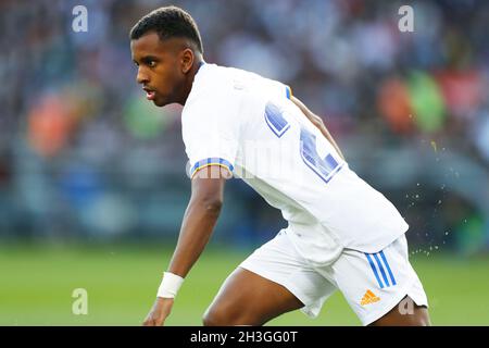 Barcellona, Spagna. 24 ottobre 2021. Rodrygo (Real), 24 ottobre 2021 - Calcio/Calcio : la Liga Santander in spagnolo si trova a Barcellona 1-2 Real Madrid allo stadio Camp Nou di Barcellona, Spagna. Credit: D.Nakashima/AFLO/Alamy Live News Foto Stock