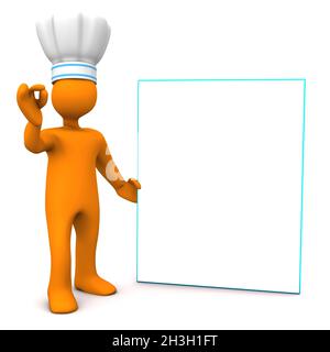 Menu migliore dello chef Foto Stock