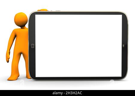 Grande Tablet PC Foto Stock