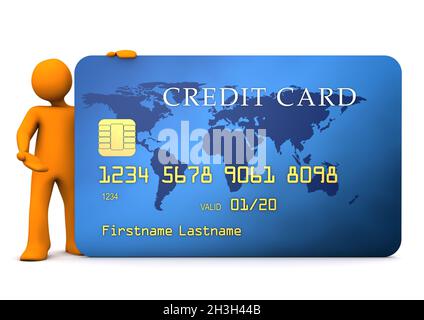 Carta di credito manichino Foto Stock
