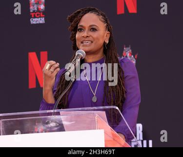 28 Ottobre 2021 - Los Angeles, California - Ava DuVernay. Cerimonia a mano e a piè di pagina Regina King. (Credit Image: © Billy Bennight/AdMedia via ZUMA Press Wire) Foto Stock