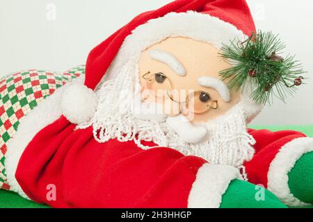 Decorazione di Natale - Babbo Natale Plush di Figura Foto Stock