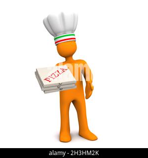 Chef Pizza Foto Stock