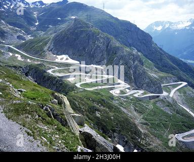 Passo del San Gottardo, Paesaggio - che, Svizzera, Foto Stock