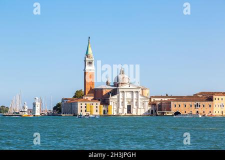 Isola di San Giorgio a Venezia Foto Stock