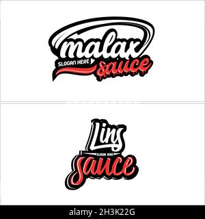 Marchio wordmark abbigliamento business Logo Design Illustrazione Vettoriale