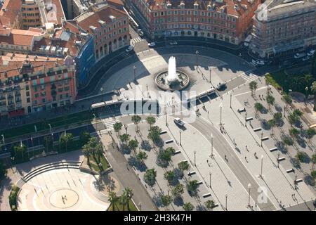 FRANCIA ALPES-MARITIMES (06) NIZZA. AEREO, PLACE MASSENA Foto Stock