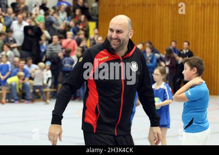 Handball LS Men U20: Germania vs. Belgio - 03.11.2017 a Steinbach Foto Stock