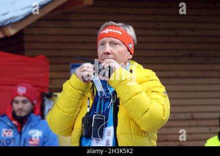 FIS World Cup Ski Jumping 17-18, Neustadt, gara di squadra Foto Stock