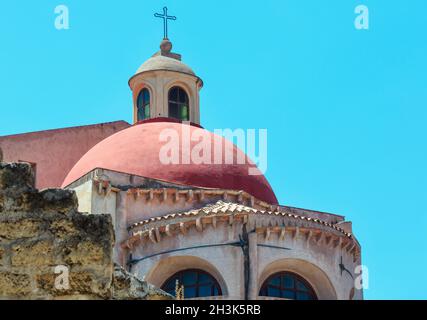 San Cataldo e la Martorana chiese, Palermo, Sicilia, Italia Foto Stock