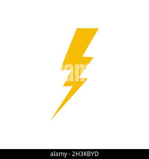 Icona flash simbolo semplice design Illustrazione Vettoriale