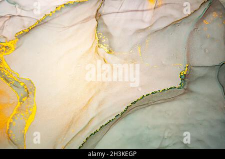 Multicolore liquido di fondo astratto. Alcol Foto Stock