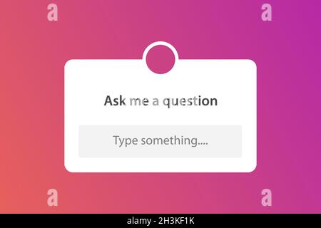 Fai un cartello con la finestra delle domande Illustrazione Vettoriale