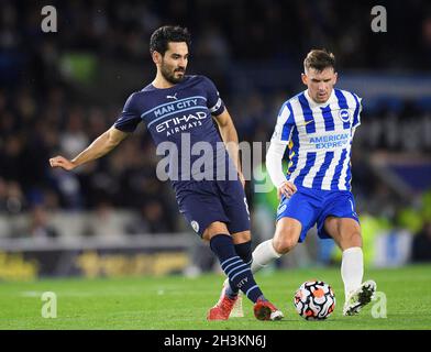 Ilkay Gundogan di Manchester City durante la partita all'Amex Stadium. Foto : Mark Pain Foto Stock