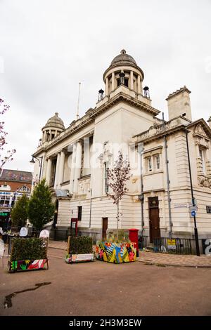 Ristorante Middletons Steakhouse nell'ex edificio NatWest Bank. Leicester, Leicestershire, Inghilterra Foto Stock