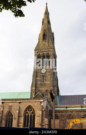 La Chiesa Cattedrale di Saint Martin, Cattedrale di Leicester. Leicester, Leicestershire, Inghilterra Foto Stock