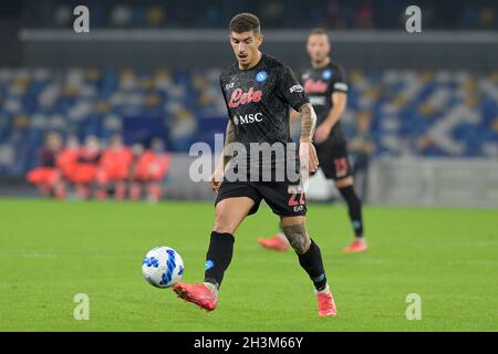 NAPELS, ITALIA - OTTOBRE 28: Giovanni di Lorenzo della SSC Napoli durante la Serie A match tra la SSC Napoli e il Bologna FC allo Stadio Diego Armando Maradona il 28 Ottobre 2021 a Napels, Italia (Foto di Ciro Santangelo/Orange Pictures) Foto Stock