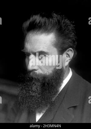 W.C. Röntgen. Ritratto del fisico vincitore del Premio Nobel Wilhelm Conrad Röntgen (1845-1923), 1895 Foto Stock