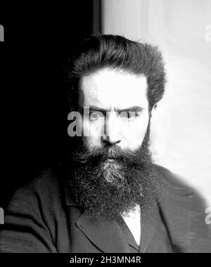 W.C. Röntgen. Ritratto del fisico vincitore del Premio Nobel, Wilhelm Conrad Röntgen (1845-1923) Foto Stock