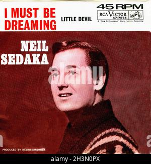 Vintage Vinyl Recording - Sedaka, Neil - Little Devil - US - 1961 Foto Stock