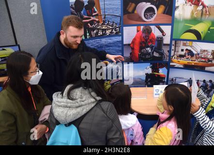 29/10/2021 Greenwich UK il National Maritime Museum Greenwich, in associazione con l'organizzazione britannica Antartico Survey, ha avuto un successo molto grande Foto Stock