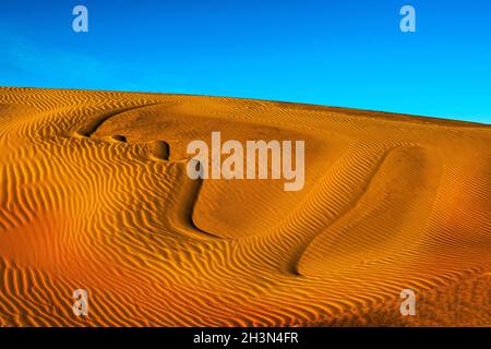 Cuore nelle dune sabbiose, riserva naturale di Oceano Dunes, Pismo Beach, California Foto Stock