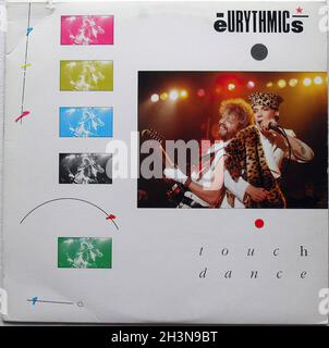 1984 Eurythmics Touch Dance EP singolo LP Annie Lennox Record Dave Stewart 1980 Original Vintage Vinyl Album Foto Stock