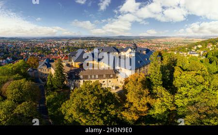 Grande castello Blankenburg Harz vista aerea Foto Stock