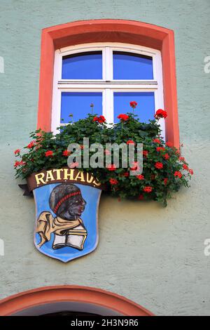 Attrazioni di Pappenheim in Baviera Foto Stock
