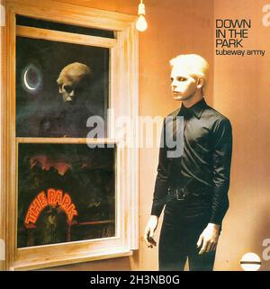 Vintage Vinyl Recording - Tubeway Army - Down in the Park - Beggar's Banquet - BEG 17 - UK - 1979 02 Foto Stock