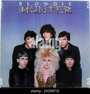 1982 Blondie The Hunter Debbie Harry Record Album LP Sleeve Original Vintage Vinyl Foto Stock