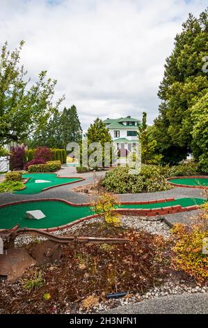 Olson Mansion e campo da golf a Lake Wilderness, Washington. Foto Stock