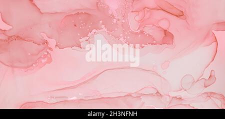 Elegante marmo rosa. Sfondo astratto. Liquido Foto Stock