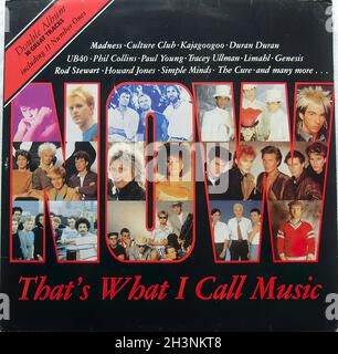 1983 Now that's What i Call Music Number 1 UK England LP Record Vinyl Album cover Foto Stock