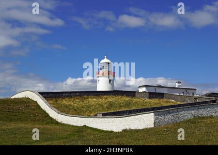 Wild Atlantic Way faro di St Johns Point Foto Stock