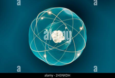 Atom, illustrazione Foto Stock