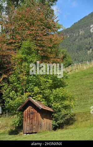 Rifugio in montagna Foto Stock