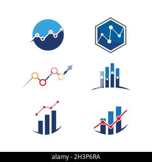 Finanza aziendale Logo vettore template design icona Foto Stock