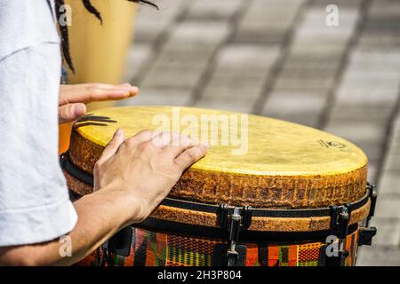 Immagine del tamburo (bango) Foto Stock