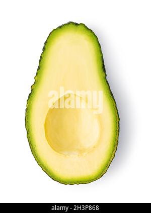 Avocado su sfondo bianco Foto Stock