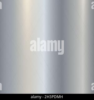 Texture panorama di argento metallo con riflessione Foto Stock