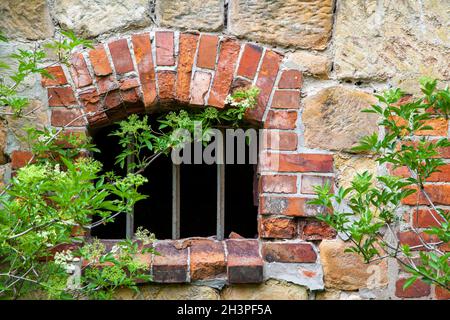 Campo di concentramento Halberstadt Langestein Zwieberge Harz Mountains Foto Stock