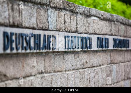 Halberstadt Concentration Camp Memorial Langenstein Foto Stock